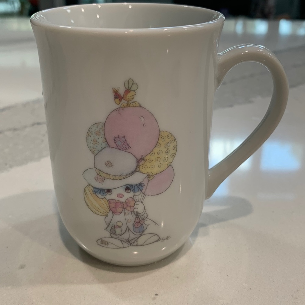 Precious Moments clown coffee mug